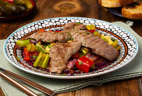 Külbastı 400 qr - (Can əti, bolqar bibəri, miks salat,...