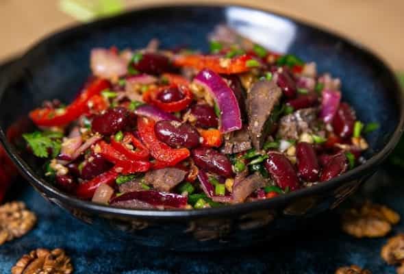 Tbilisi salatı 350 qr - (Can əti, bolqar bibəri, konserv...