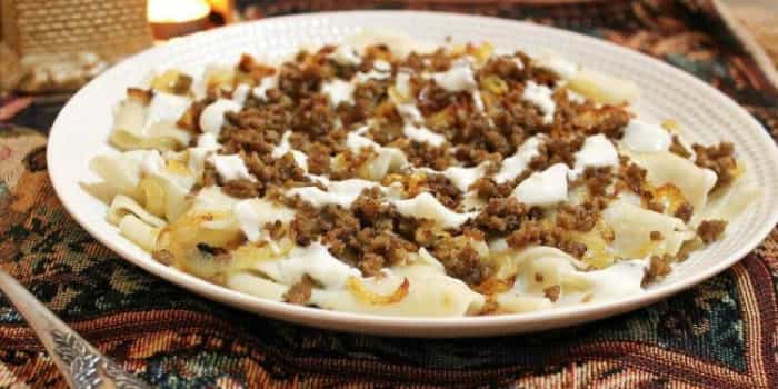 Xəngəl qıyma ilə - 