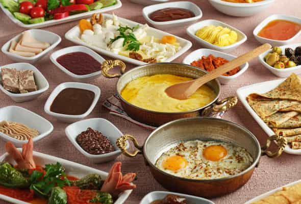 Səhər yeməyi 1 nəfərlik - Feta pendir, kərə yağı, zeytun,...