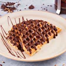 waffle şokoladlı - sadə