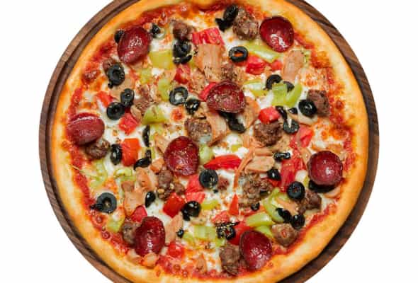 qarışıq pizza - (İtalyan xəmiri,tamat sousu,...