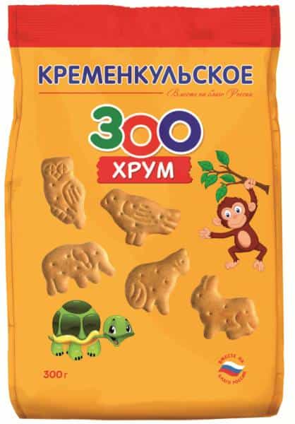 Печенье "Зоохрум" 300 г - Кременкульское
