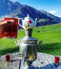 Böyük samovar - Samovar çayı
