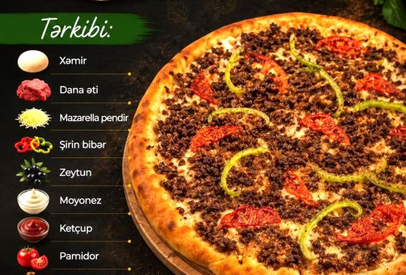 Pizza qıymalı (dana əti) - 29sm