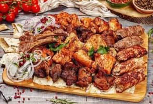 KABAB BULUDU - Toyuq file, tikə,Lülə, dana...