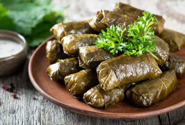 Yarpaq dolması - Üzüm yarpağı, qoyun əti,göyərti,...