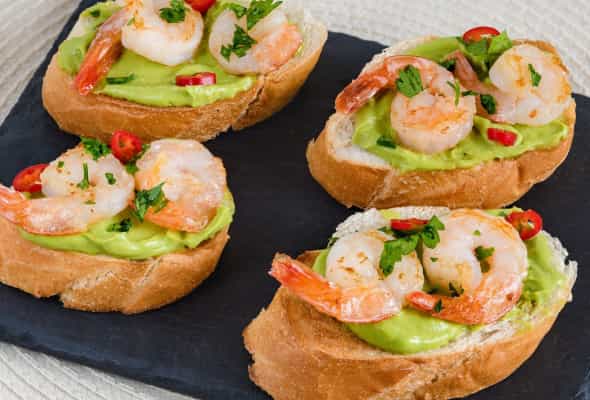 Krevetkalı Bruschetta 300 qr - 