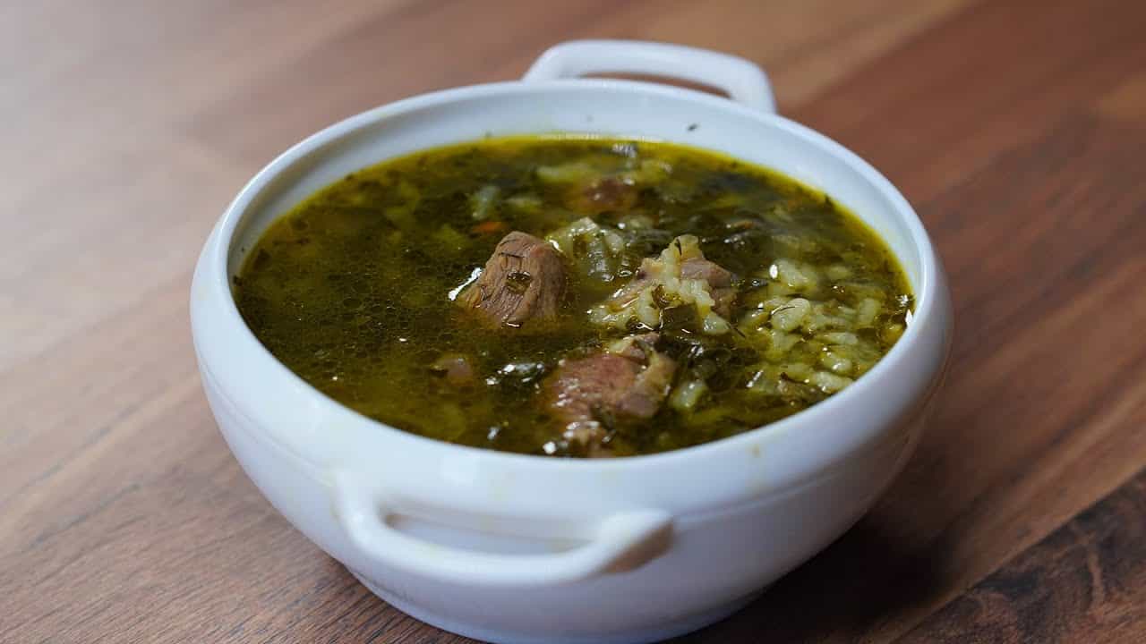 YAŞIL ŞORBA - (Göyərti,mal əti bulyonu,mal...