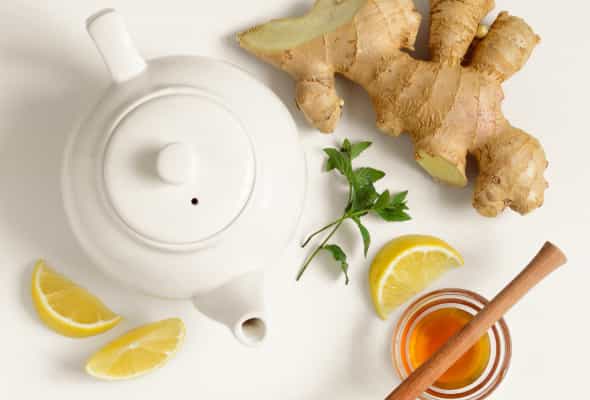 İmmunitet çayı - Nanə zəncəfil, limon, bal,yaşıl...