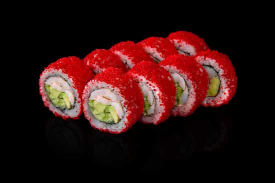 Kalifornia Ebi roll - (Yaponica düyü, nori, pendir, xiyar,...
