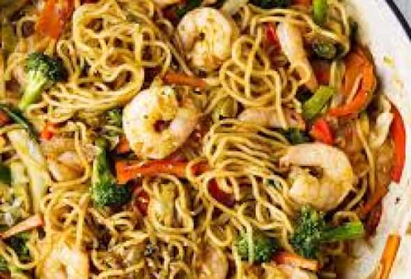 YAKISOBA SHRIMP - (Krivetka, udon, yerkökü, bolqar...