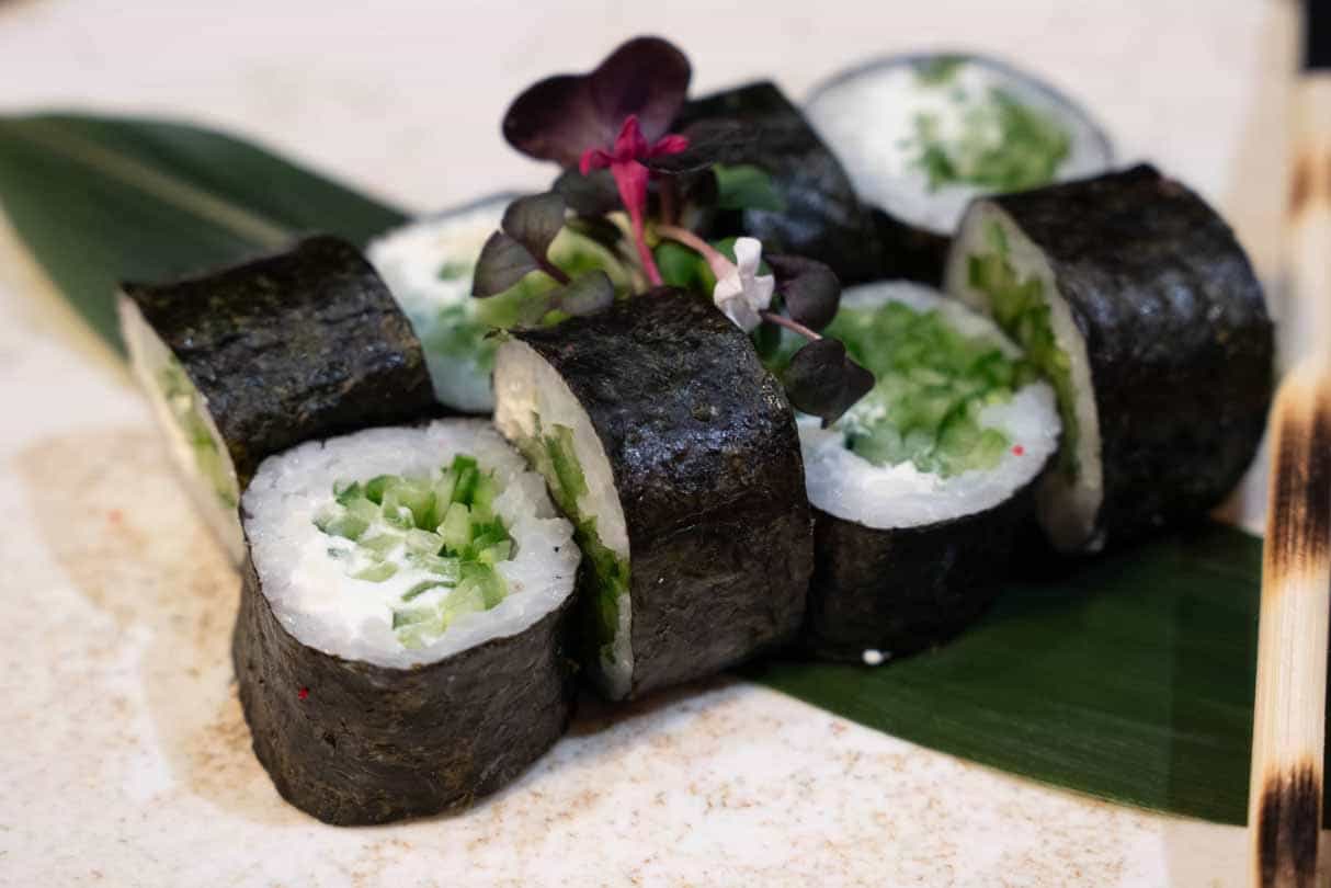 Kapa Maki Roll - Düyü, nori, krem pendir, xiyar, susam