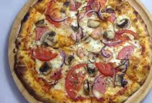 PİZZA SOSİSKALI - (sosiska,mozarella,pomidor,xüsusi...