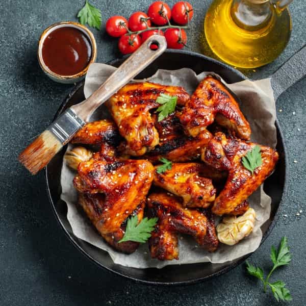 BBQ souslu toyuq əti - 