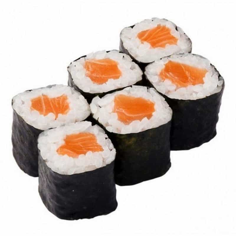 Mak Roll Salmon - (Yaponica düyü, nori, salmon)
