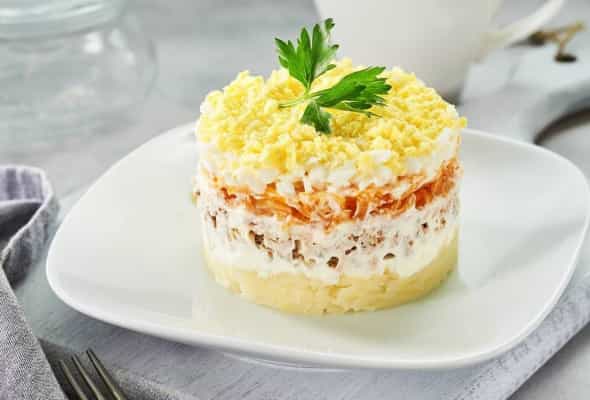 Mimoza salatı - 