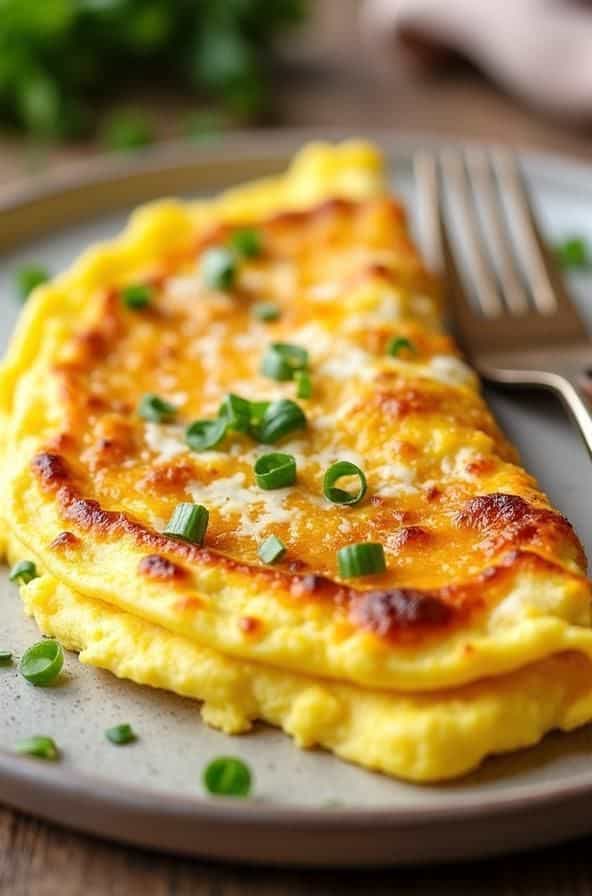 OMLET PENDİRLİ - (Mazarella , yumurta,kərə yağı)
