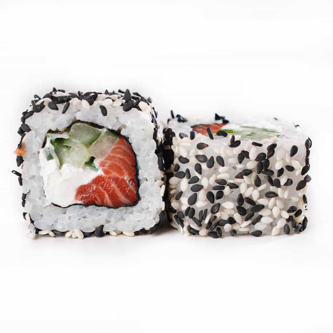 Alyaska Salmon roll - (Yaponica düyü, nori, pendir, xiyar,...