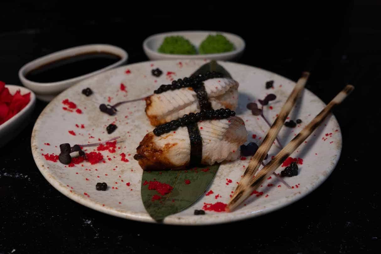 Nigiri Unagi - Düyü, ilan balığı, vasabi