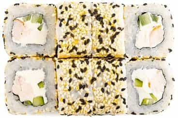 Alyaska Chicken roll - (Yaponica düyü, nori, pendir, toyuq,...
