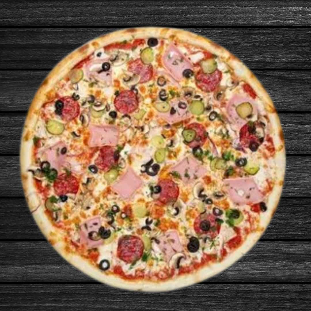 QARIŞIQ - pizza sousu, mozarella pendiri, sucuk,...