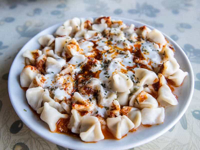 MANTI(1ədəd) - (Xəmir,dana əti,soğan,ədviyyatlar)