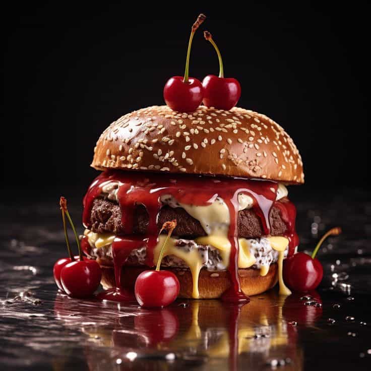 ultimate burger - (Burger cörəyi, mal əti , chedder...