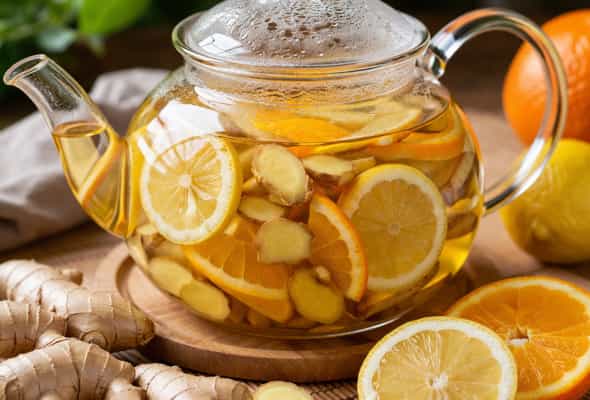 Detox çay - Limon,Zencefil,Portağal,Nanë