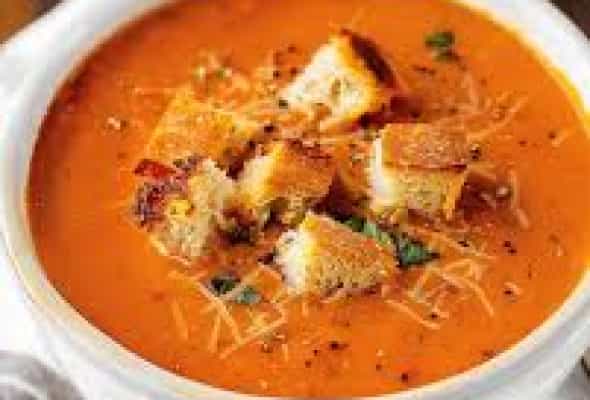 TOMAT SOUP - (Tamat pastası, qaymaq, un, kərə...