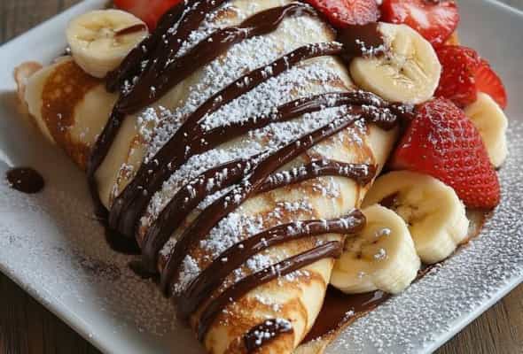 CREPE  fruit 3 ədəd - (Un , süt , fruit , yumurta,kərə...